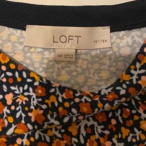 Loft petite floral swing dress
